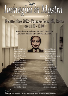 "IMMAGINI E PAROLE " PALAZZO FERRAJOLI ROMA  19 settembre 2022 