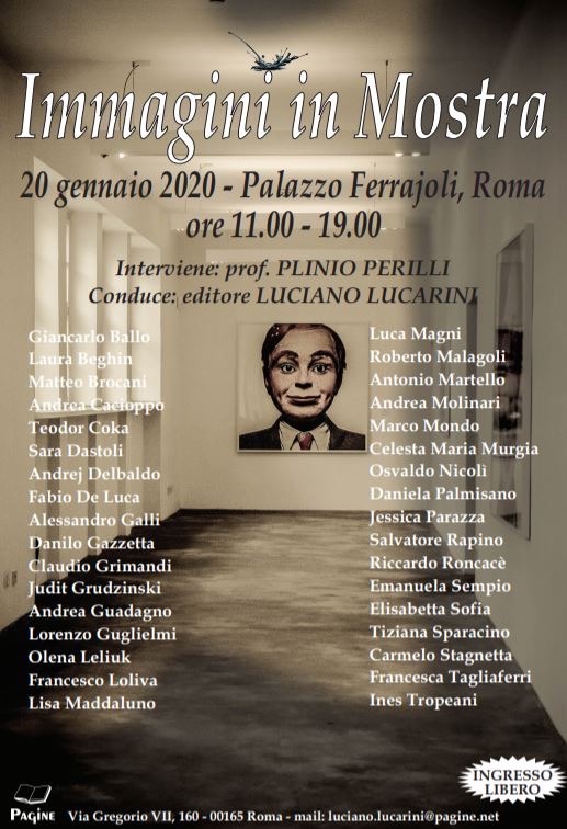IMMAGINI E PAROLE - PALAZZO FERRAJOLI ROMA 20 GENNAIO 2020