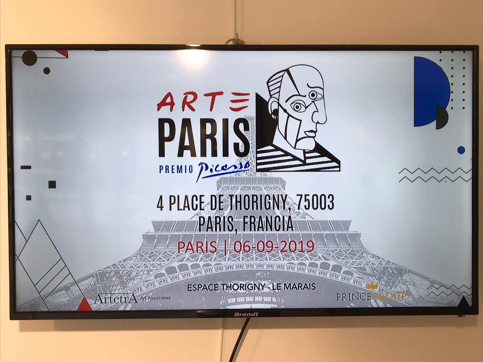 Arte Paris 2019  Premio Picasso 6/8 Settembre